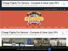 Tablet Screenshot of bassanosport.com